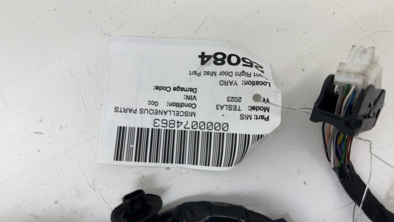 ⭕ 2021-2023 Tesla Model 3 Front Passenger Door Wiring Harness Cable Wi