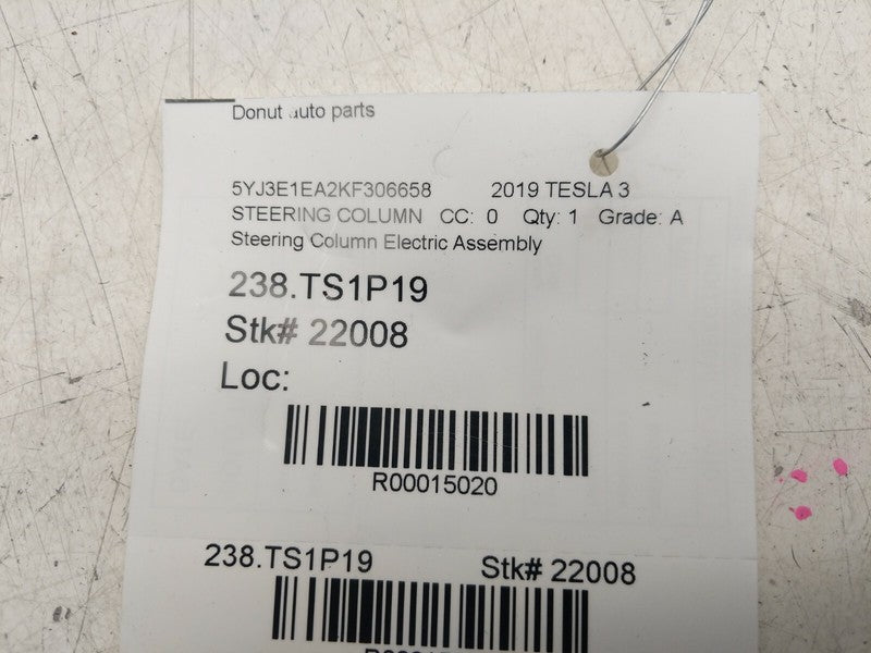 ⭕ 2017 2018 2019 2020 2021 Tesla Model 3 Steering Column w/ Intermediate Shaft