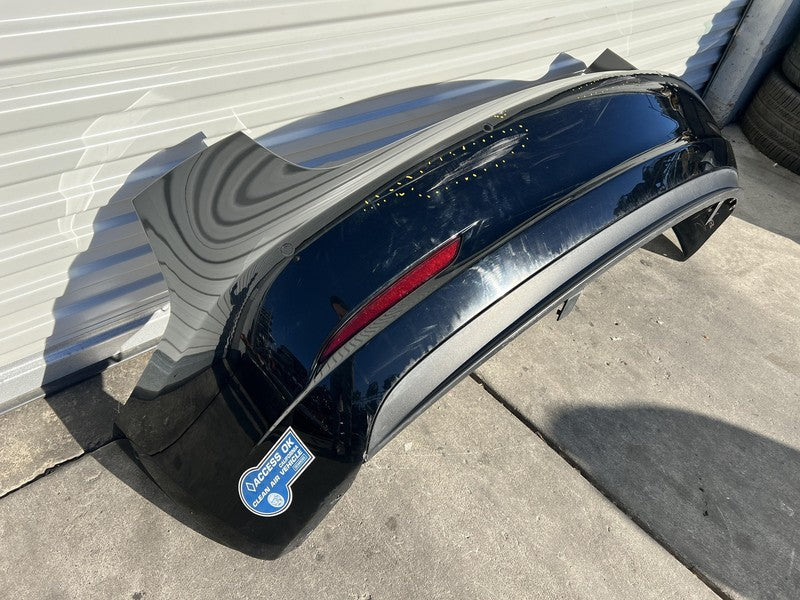 ⭕ 2017-2022 Tesla Model 3 Rear Bumper + Valance Park Sensor & Harness Black PBSB