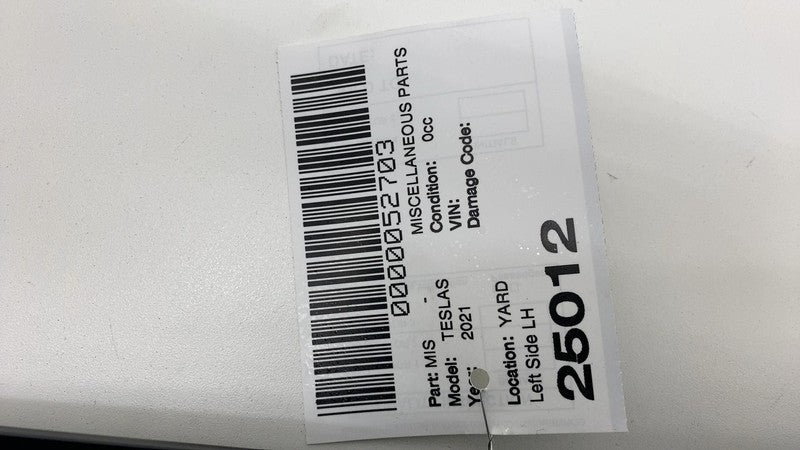149670700A 2021-2024 Tesla Model S MS Driver Side B-Pillar Applique Glass w/ Camera Left LH