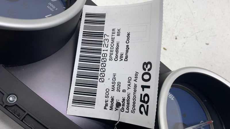 670109806 ⭕ 14-21 Maserati Ghibli Instrumental Speedometer Cluster Gauge Display 670109806