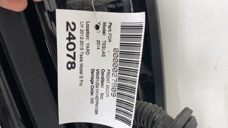 ⭕2012-2015 Tesla Model S Front Driver Side Door Shell Panel Left LH Bl