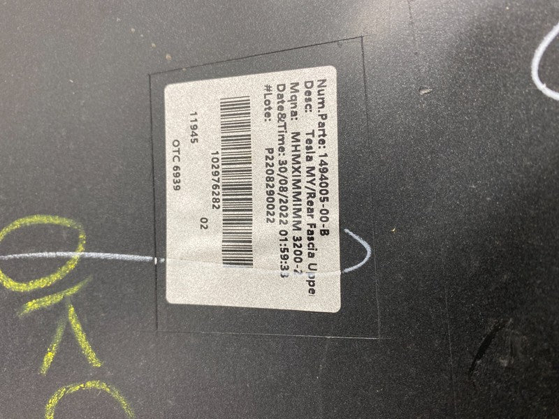 ⭕ 20-22 Tesla Model Y Rear Bumper Cover Gray PMNG (SUIT w/ SENSOR) 149