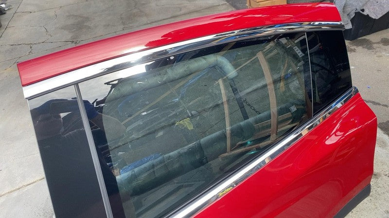 ⭕ 16-25 Tesla Model X Rear Left Falcon Door Shell Panel LH Red PPMR 10