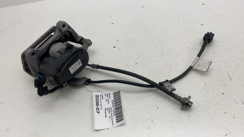 ⭕ 17-25 Tesla Model 3 M3 Rear Left Caliper w/ Brake Hose Line BASE 104