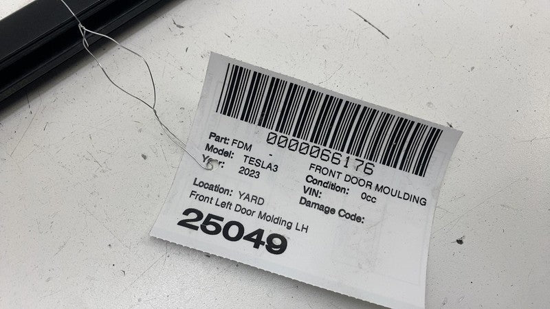 ⭕ 2021-2025 Tesla Model 3 Front Left Door Window Outer Belt Molding 10