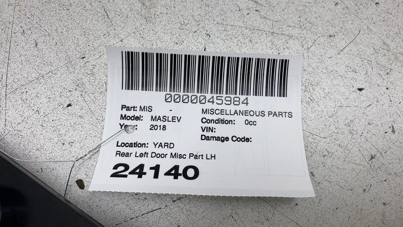670033607 ⭕ 2017-2020 Maserati Levante Rear Left Door Speaker Carrier Support LH 670033607