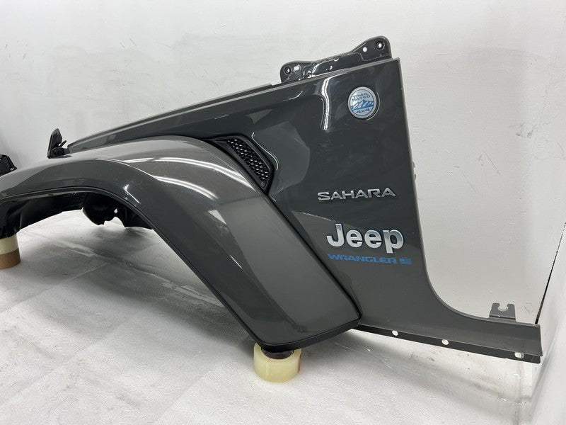 ⭕ 21-24 Jeep Wrangler 4XE Front Driver Fender Panel w/ Flare & Liner Gray Left