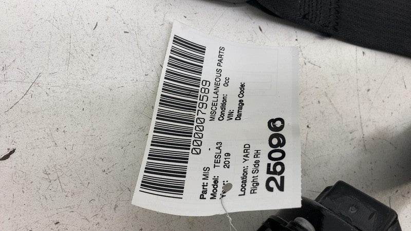 1081279-01-F ⭕ 2017-2023 Tesla Model 3 Front Right 1st Row Seat Belt & Retractor 1081279-01-F