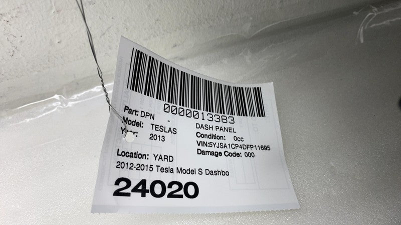 1002255 00 E ⭕ 12-15 Tesla Model S Dashboard Instrument Panel Dash Top Pad Cover 1002254-05-E