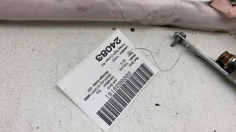 ⭕ 12-20 Model S Passenger Side Roof Curtain Safety Airbag Right 100526