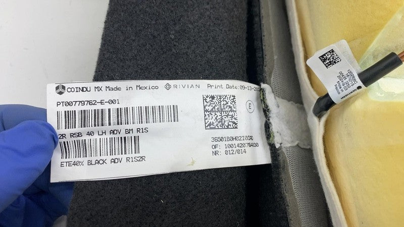 ⭕ 2025 Rivian R1S Rear Driver Side 2nd Row Seat Upper Cushion Left LH 