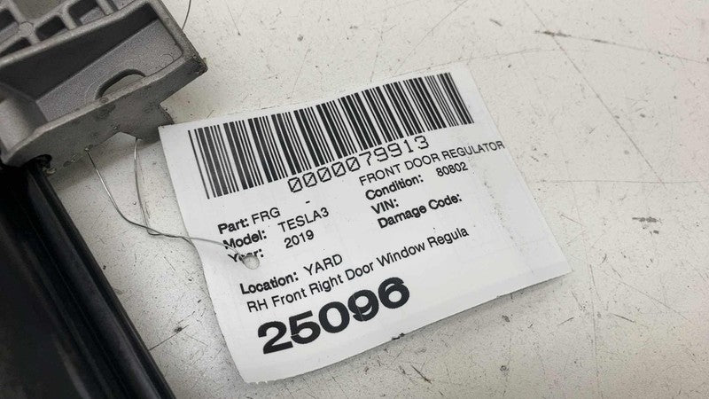 1096621-14-J ⭕ 2017-2023 Tesla Model 3 Front Right Door Window Regulator & Motor 1096621-14-J