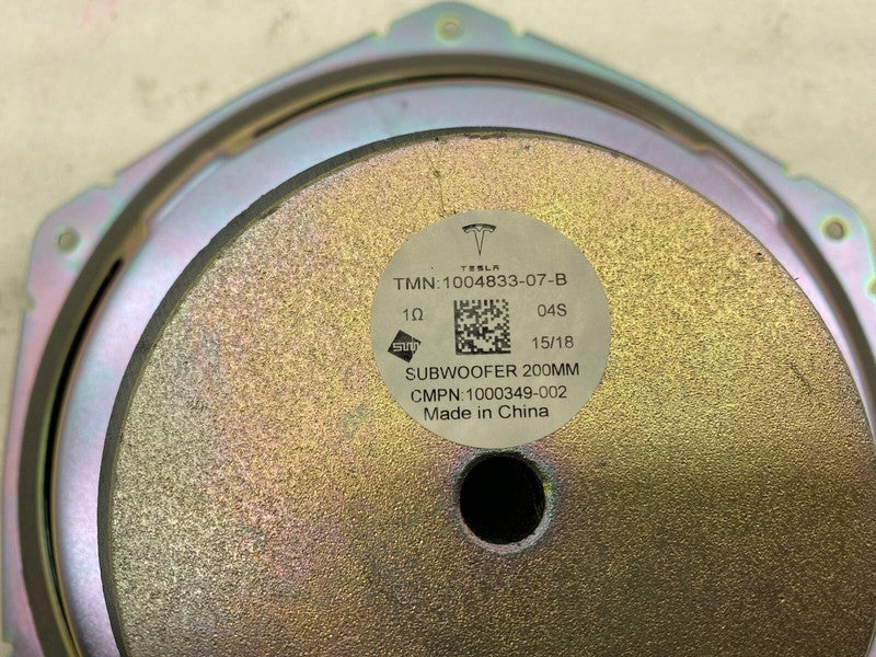 100483307B ⭕ 2012-2020 Model S Infotainment Audio Speaker Mid Subwoofer 200MM 1004833-07-B