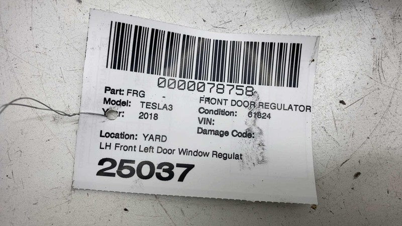 ⭕ 2017-2023 Tesla Model 3 Front Left Door Window Regulator & Motor 109