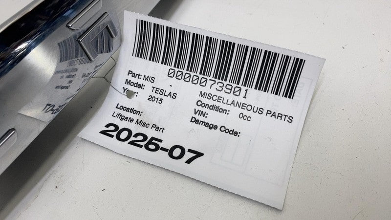 ⭕ 2012-2015 Model S MS Rear Trunk Lid Liftgate Applique Chrome Trim Mo