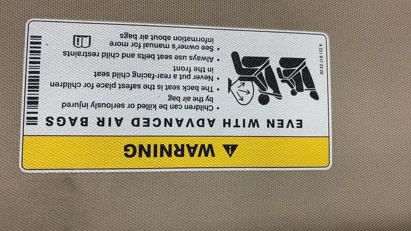 A2218172320 ⭕ 10-16 Mercedes-Benz E350 E-Class Front Right Windshield Sunvisor A2218172320