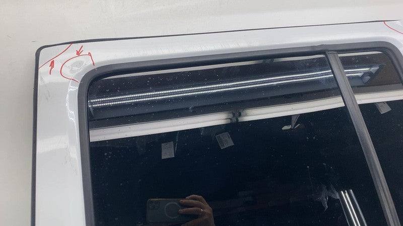 ⭕ 12-18 Jeep Wrangler Rear Driver LH Door Panel w/ Window Glass Left White - PW7