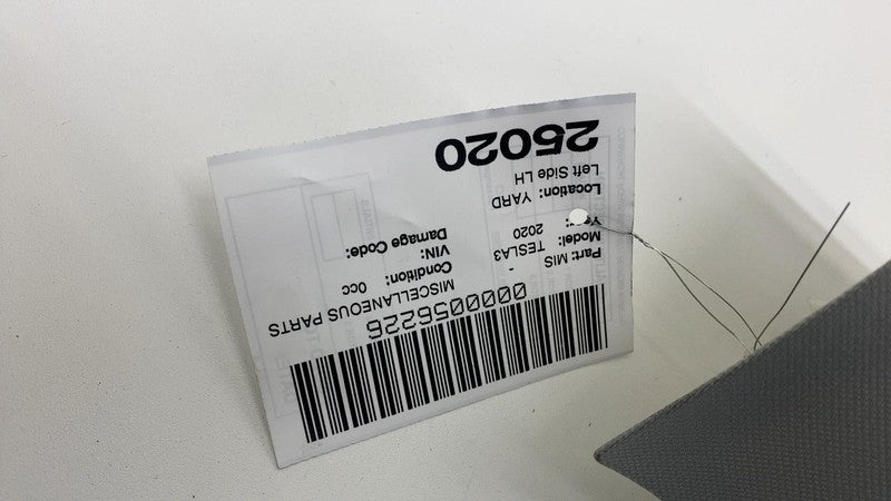 2017-2023 Tesla Model 3 M3 Rear Left C-Pillar Upper Side Rail Trim Pan