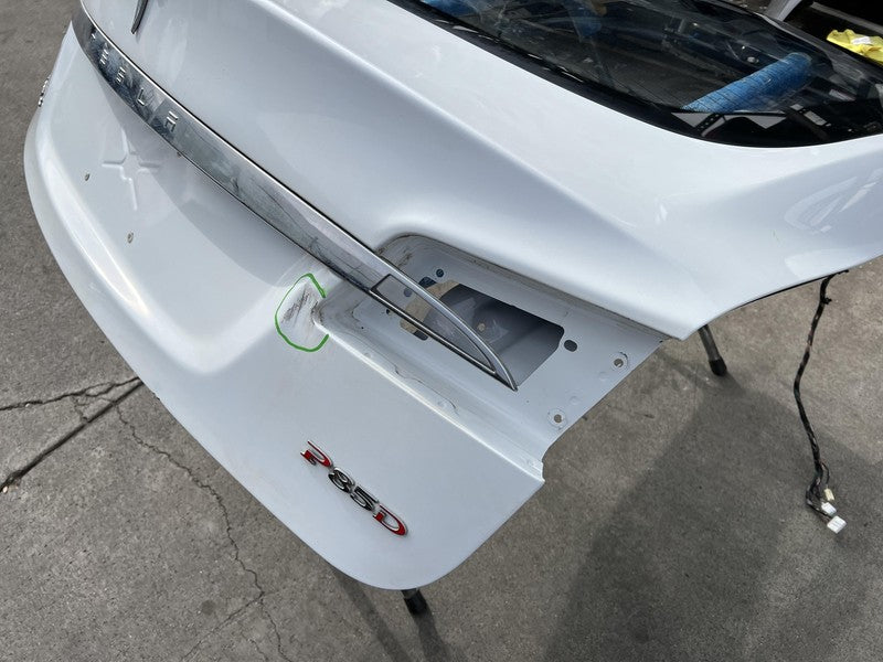 2012-2015 Tesla Model S Liftgate Hatch Gate Trunk Lid Tailgate Glass White PBCW