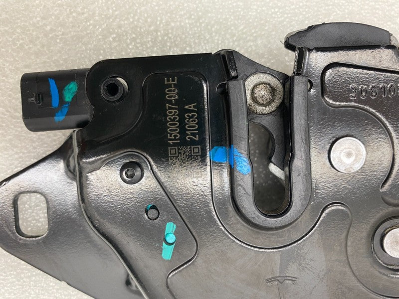 1500397 00 E ⭕ 2021-2025 Model S Hood Latch Double Pull Single Actuator w/ Cable 1500397-00-E