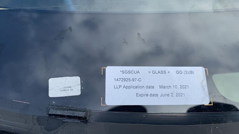 ⭕ 21-23 Model 3 M3 Rear Trunk Panoramic Backlite Glass Back Section 14