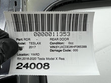 ⭕2016-2024 Tesla Model X Rear Passenger Side Falcon Door Panel Right Gray - PMNG