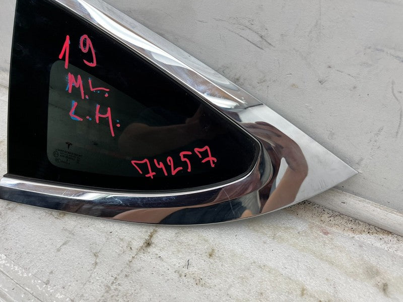 1034906 80 F ⭕ 16-20 Model X MX Rear Driver Window QTR Quarter Glass 1/4 Left LH 1034906-80-F