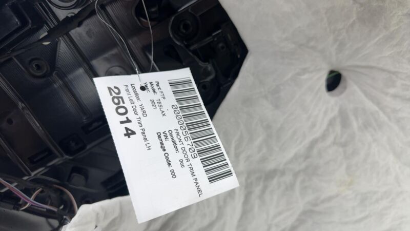 ⭕ 16-20 Tesla Model X Front Driver Side Interior Door Panel Trim Card Cover Left