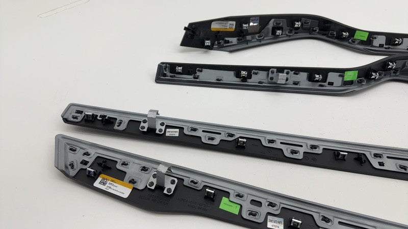 ⭕ 16-20 Tesla Model X SET of Front & Rear Left & Right Door Molding Tr