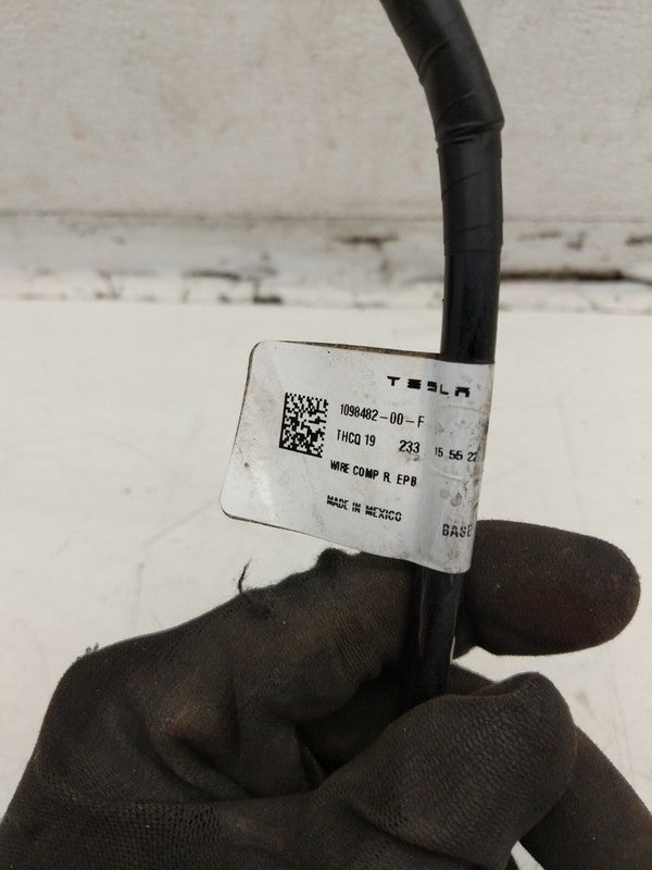 104462300H ⭕ 2017-2025 Tesla Model 3 Rear Left Caliper w/ Brake Line Hose BASE 1044623-00-H