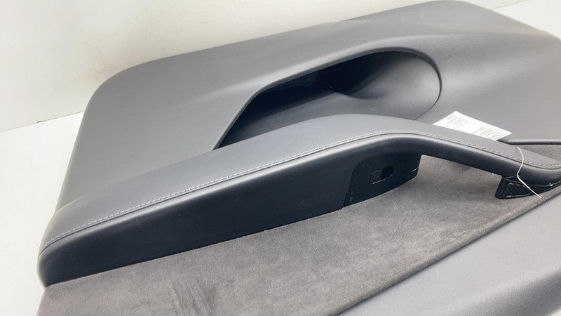 ⭕ 20-21 Tesla Model Y Front Right Door Panel Trim Card Cover Black 149