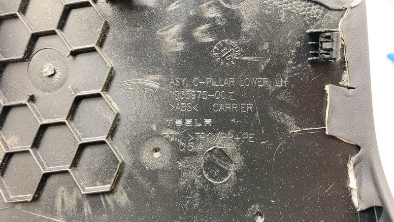 103597500F ⭕2016-2020 Tesla Model X Rear Driver Lower C-Pillar Trim Cover Left 1035975-00-F