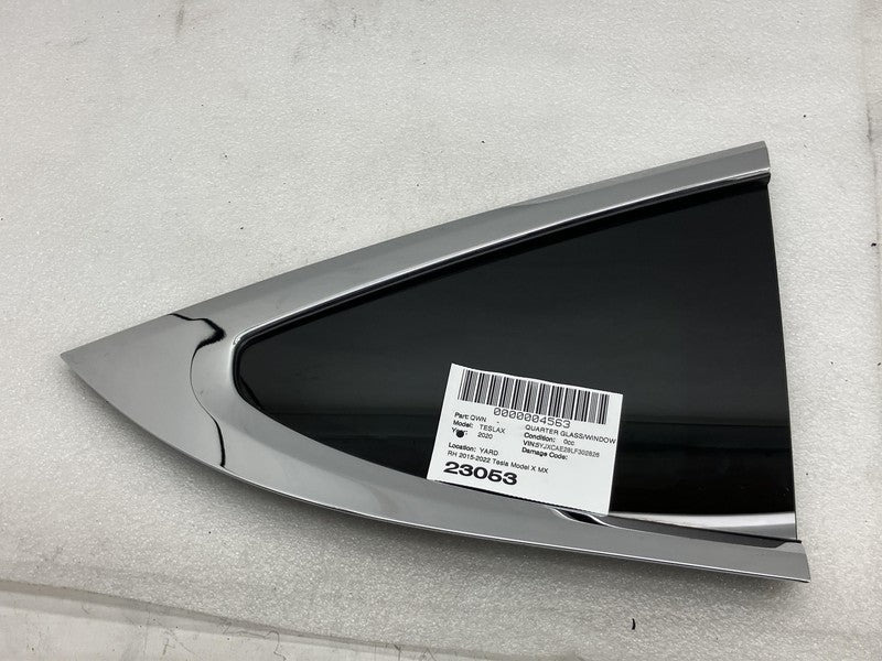 ⭕ 2016-2022 Tesla Model X MX Rear Passenger Side Quarter Window Glass 