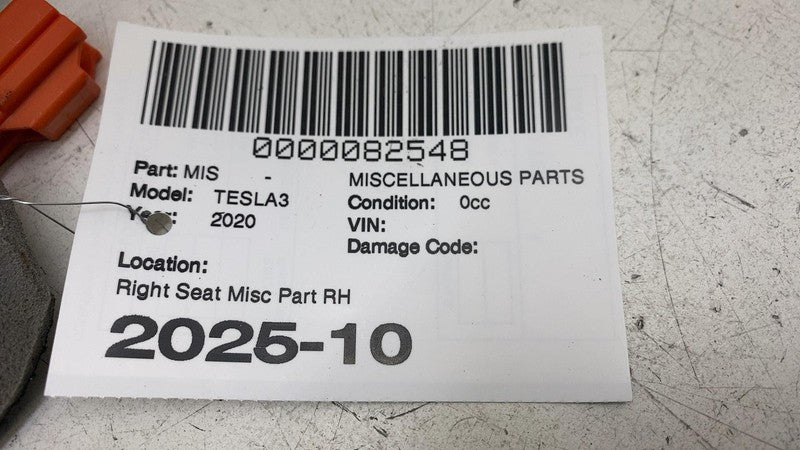⭕ 2017-2023 Tesla Model 3 Front Passenger Side Seat Backrest Upper Cus
