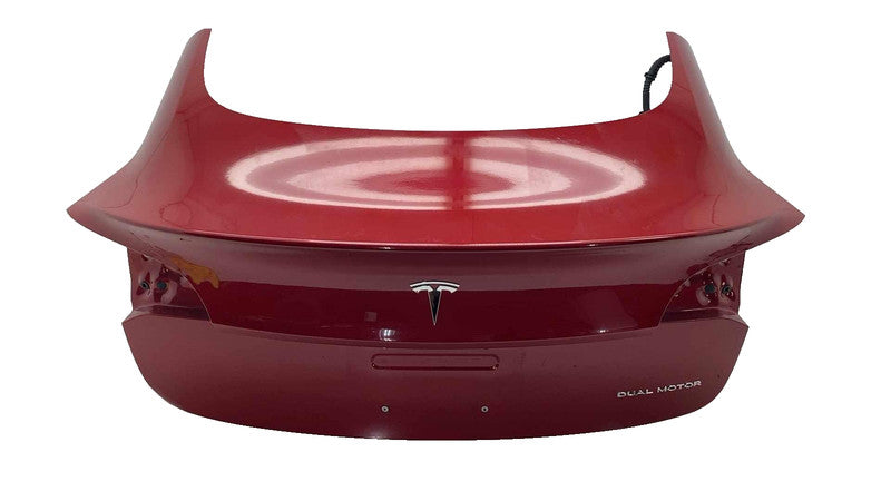 ⭕ 2017-2020 Tesla Model 3 M3 Rear Trunk Decklid Shell Panel Assembly Red PPMR