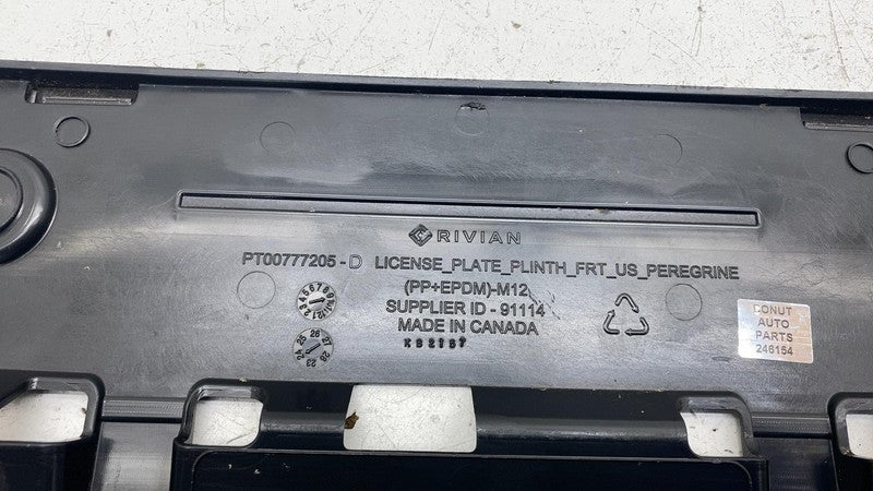 PT00777205 D ⭕ 25 Rivian R1S Front License Plate Bracket Holder Plinth Peregrine PT00777205-D