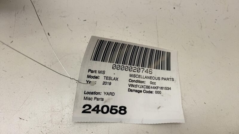 1054529 00 G 2016-2020 Tesla Model X MX Additional Auxiliary Water Pump Assembly 1054529-00-G