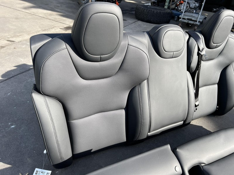 ⭕ 21-23 Tesla Model S Left & Right Front Bucket Seat + Rear 2nd Row Seat Black