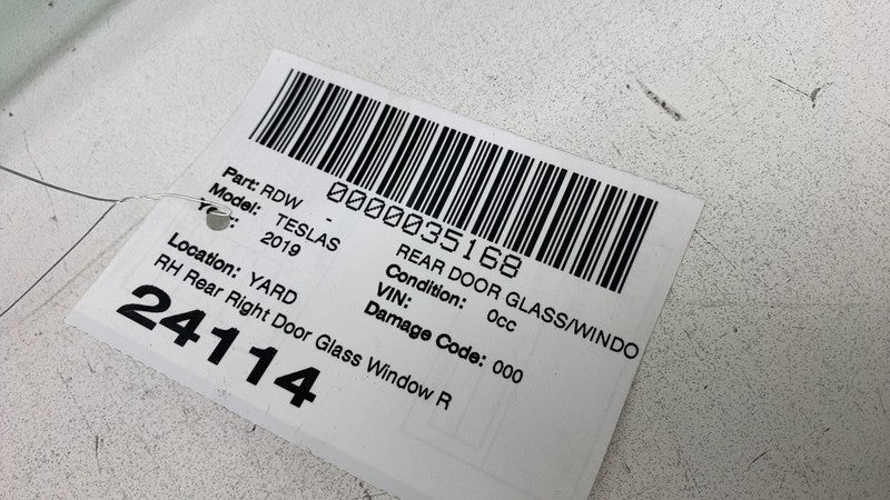 ⭕ 2012-2020 Tesla Model S Rear Passenger Side Door Window Glass Right 