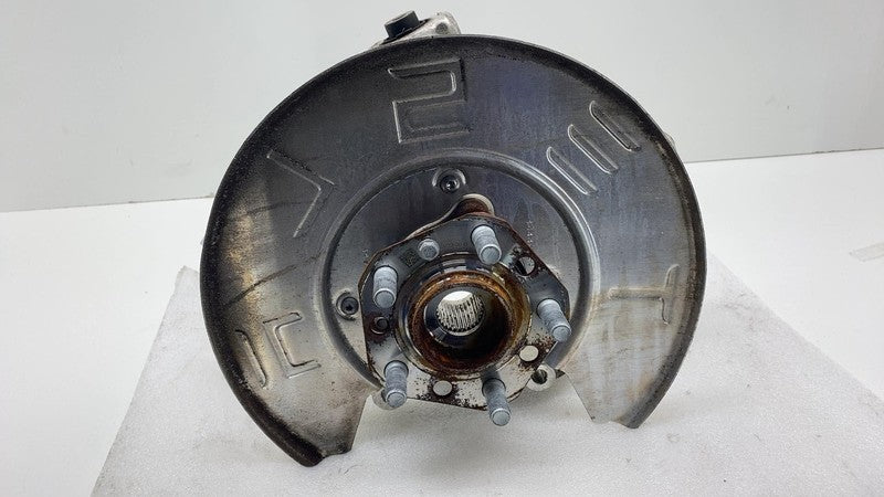 104412300B 2017-2023 Tesla Model 3 Rear Right Suspension Knuckle Spindle w/ Shield & Hub RH