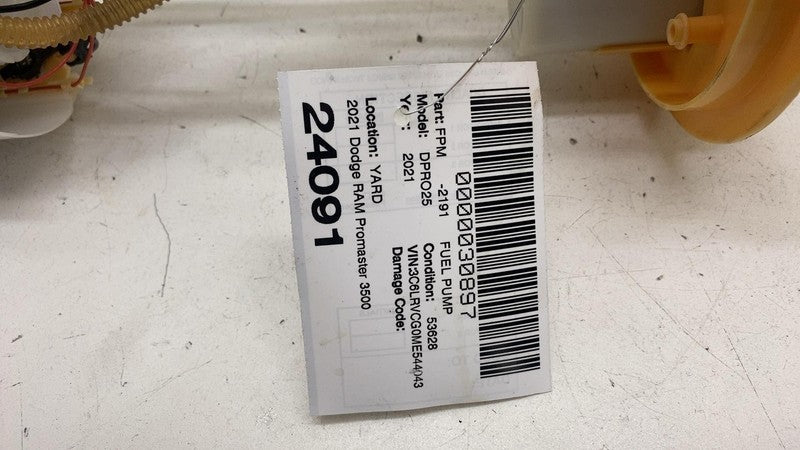 ⭕ 2014-2021 Ram Promaster 3500 3.6L Fuel Pump Assembly 52022434AC
