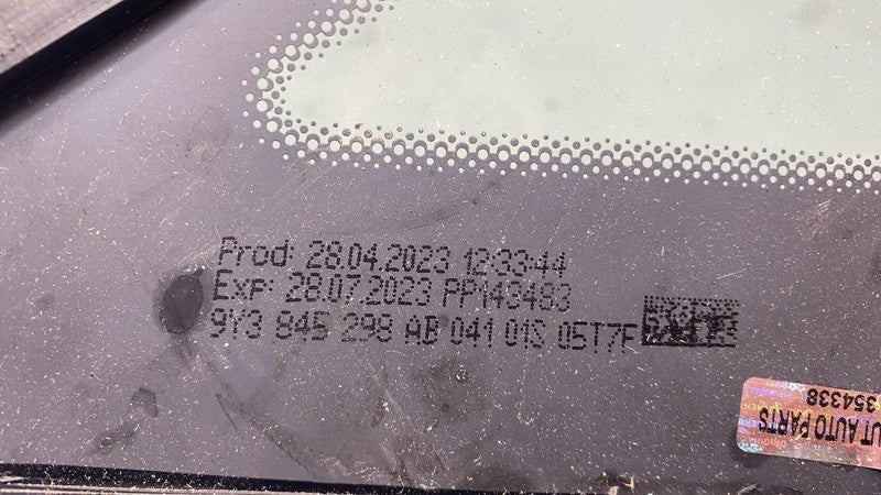 ⭕ 2020-2024 Porsche Cayenne Rear Passenger Right Side Quarter Glass 9Y
