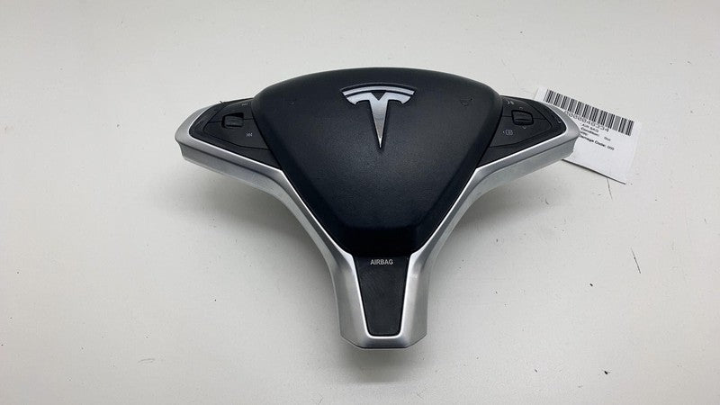 1023381-01-A ⭕ 12-15 Model S MS Steering Wheel Airbag w/ Control Switch & Bezel 1023381-01-A