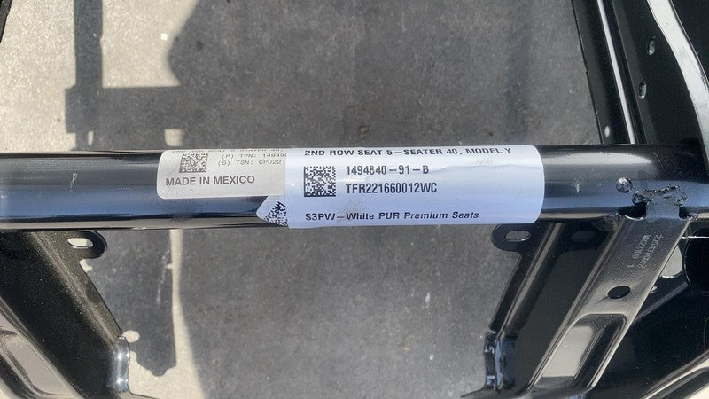 ⭕2020-2022 Tesla Model Y Rear 2nd Row Seat (5-Seater) Premium PUR Whit