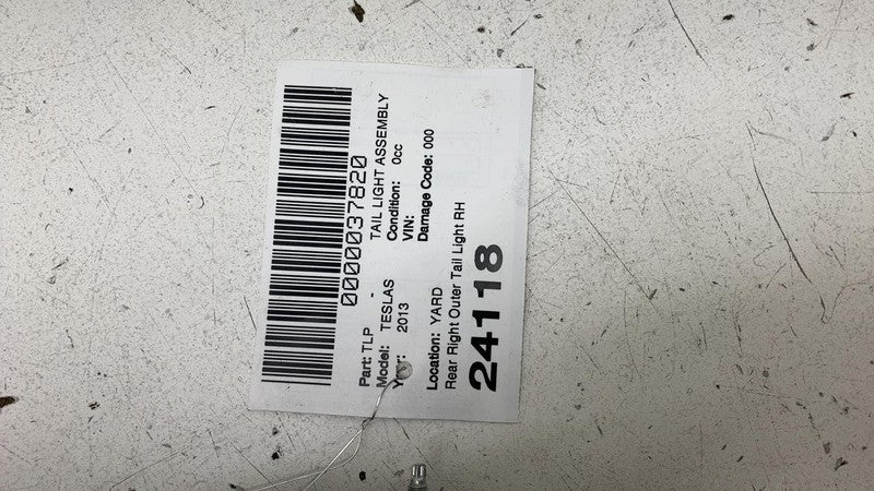 ⭕ 2012-2022 Tesla Model S Rear Taillight LED Outer Tail Lamp Right 600