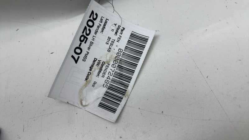 ⭕ 2012-2015 Tesla Model S MS Front Side Fender Shell Panel Left LH Sil