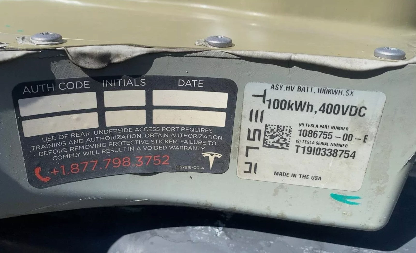 2012-2020 Tesla Model S X 100kWh HV Battery Pack Replacement, Warranty & Instillation Included